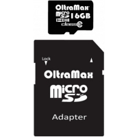 Micro SD 16Gb OltraMax с адаптером SD Class 10
