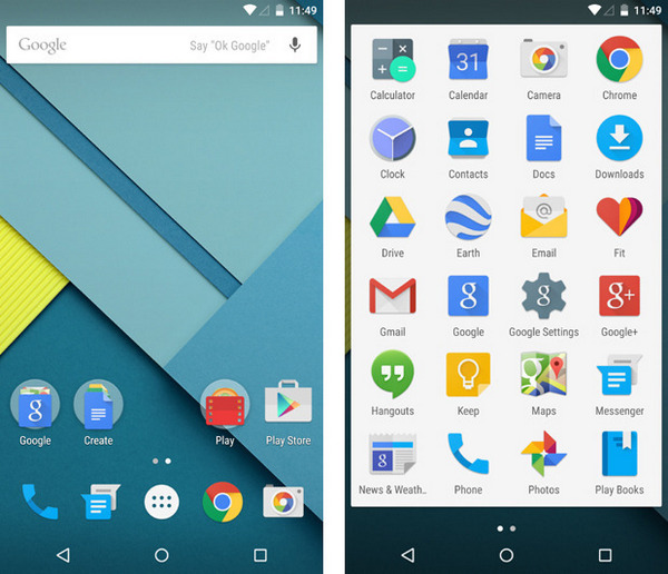 Android 5 на Nexus 6