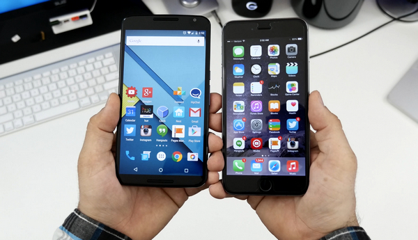 Nexus 6 и iPhone 6 Plus